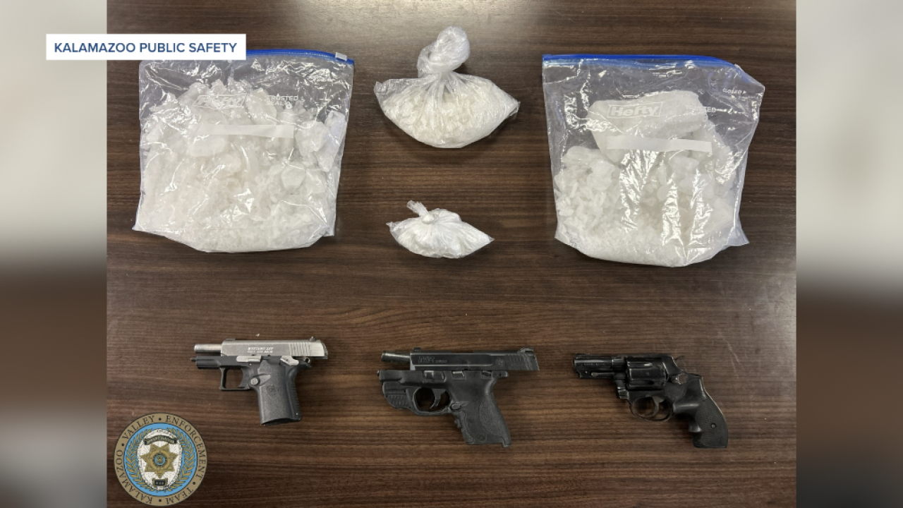 Kalamazoo police seize 4 pounds of meth, 11 guns in crime